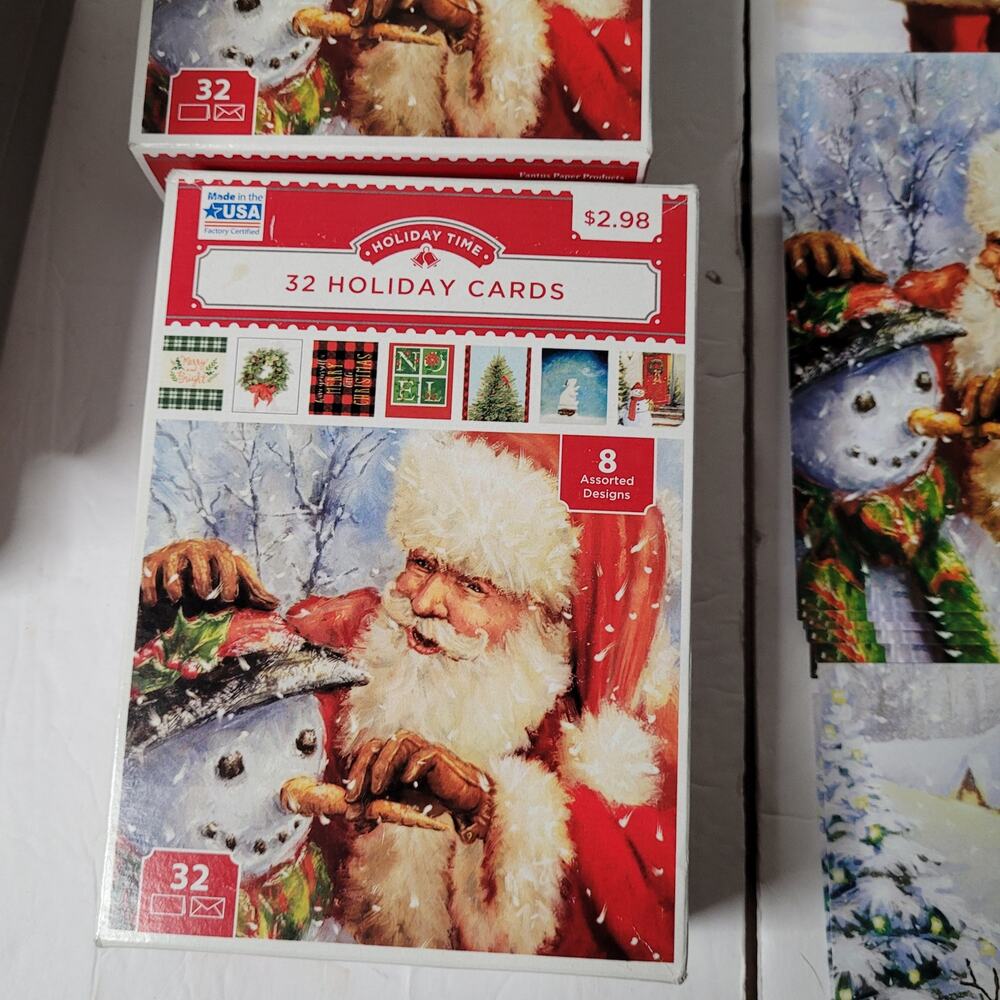 Wonderful Assorted Christmas Cards & Envelopes Set - Picture 2 of 6